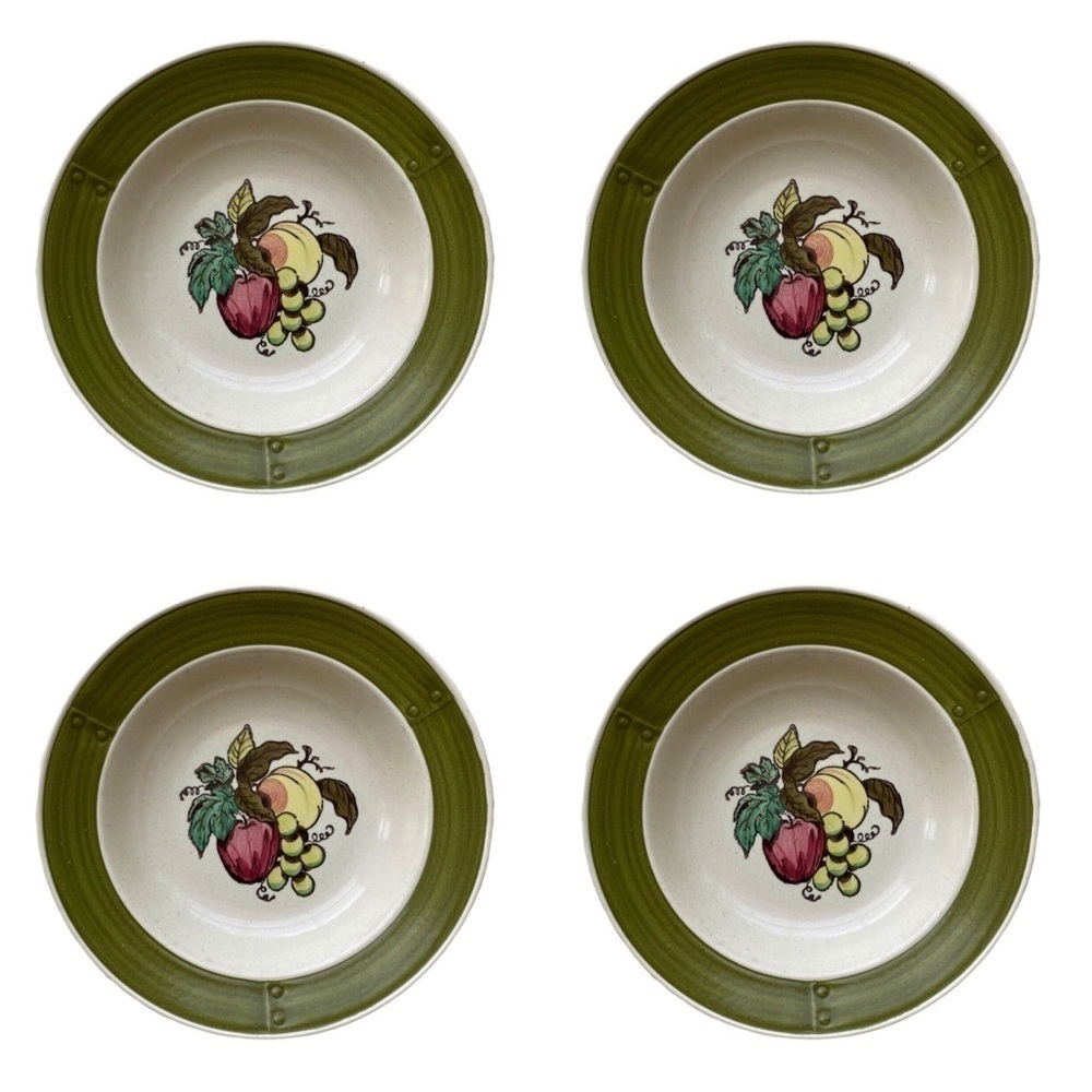 Vintage Metlox Poppy Trail Provincial Fruit Dinner Plate